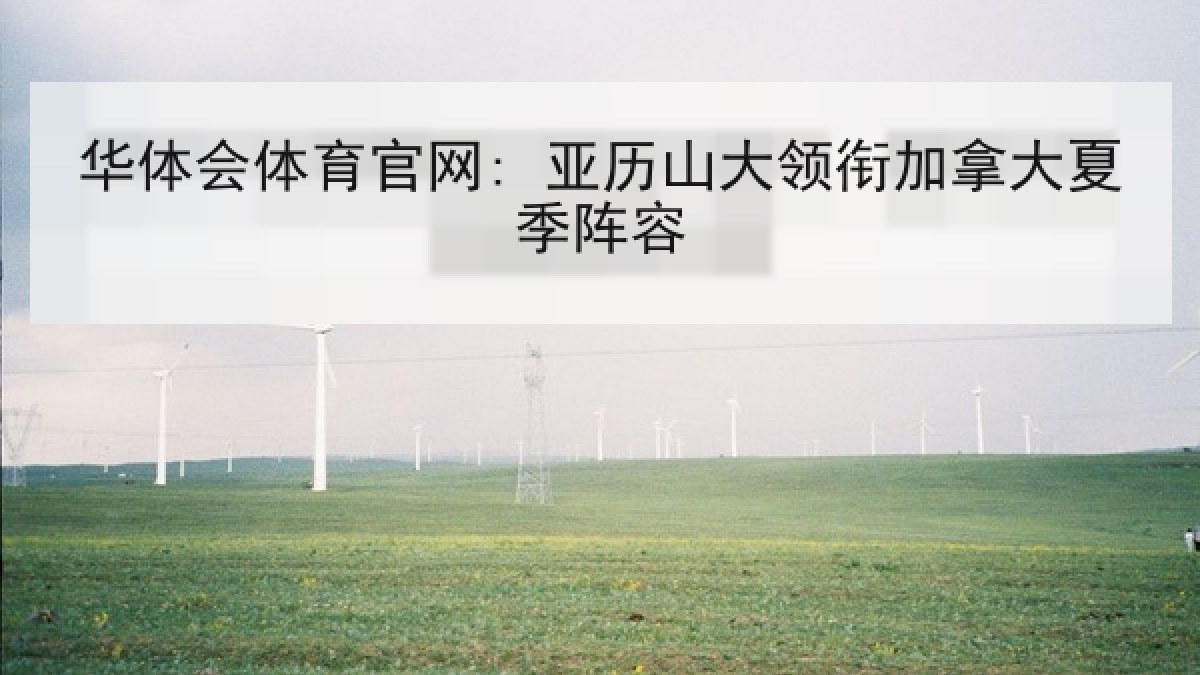 华体会体育官网: 亚历山大领衔加拿大夏季阵容 华体会体育官网: 亚历山大领衔加拿大夏季阵容